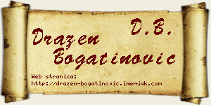 Dražen Bogatinović vizit kartica